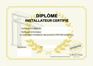 DIPLOME INSTALLATEURS CERTIFIES