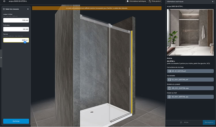 Configurateur Ondyna Duka